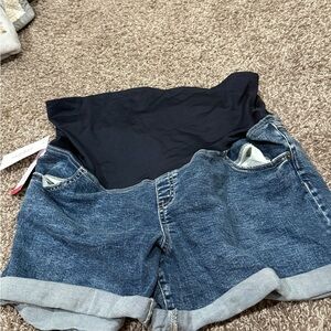 🍑 Blue Women's maternity Shorts
